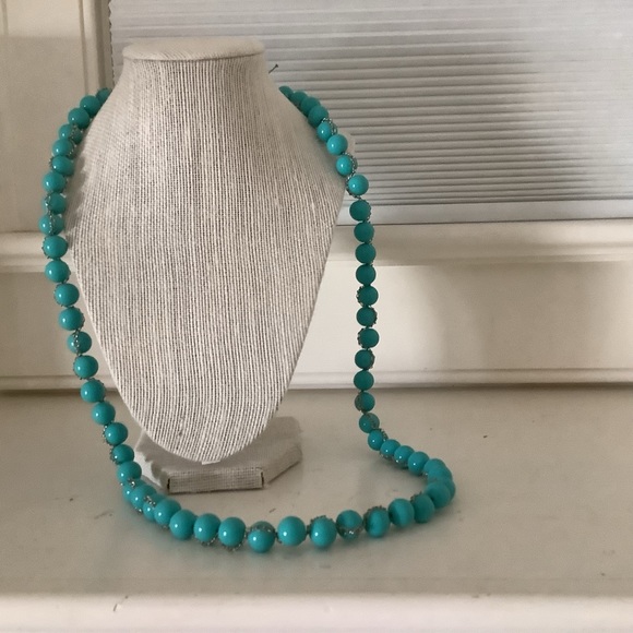 Banana  Republic  Beaded Necklace in Turquo… - Picture 3 of 9